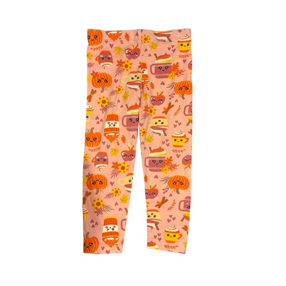 🍂 The Children’s Place Pumpkin Spice & Everything Nice Top & Leggings Set 2T - Picture 6 of 7